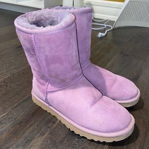 UGG - purple fuzzy boots